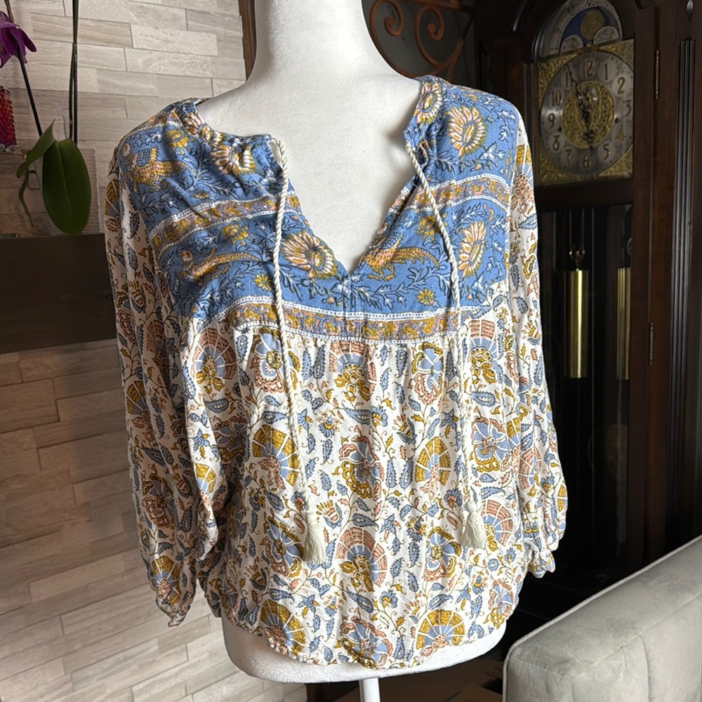 Bohemian Floral Blouse